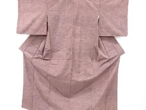 蔦の葉模様手織り紬着物